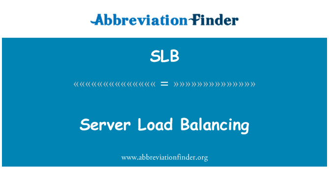 SLB: Equilibri de càrrega de servidor