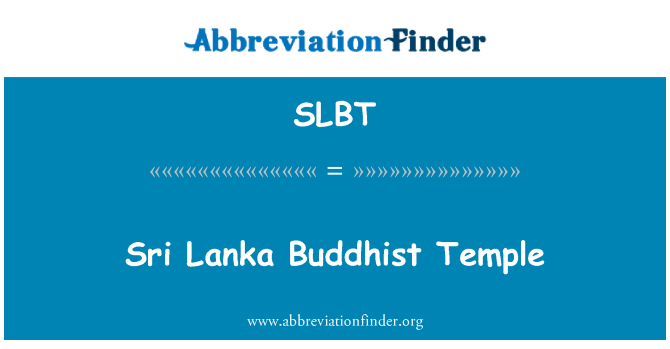 SLBT: Srí Lanka buddhistický chrám