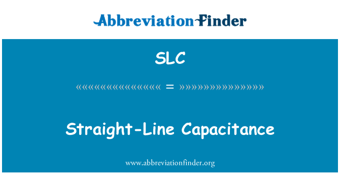 SLC: Lineær kapacitans