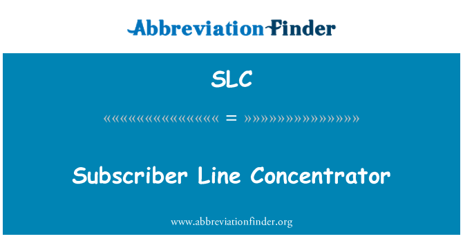 SLC: UN liy abònen