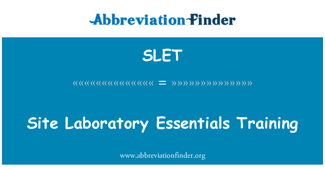 SLET: Vietnes laboratorijas Essentials apmācības