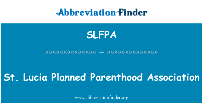 SLFPA: St. Lucia Planned Parenthood Association