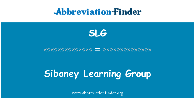 SLG: Grupp ta ' tagħlim ta ' Siboney