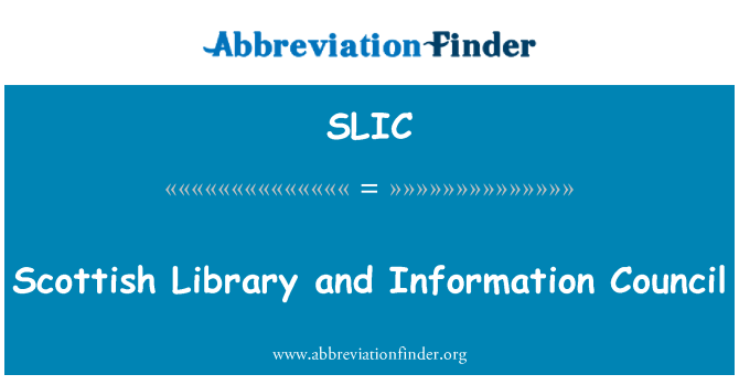 SLIC: ไลบรารีที่สกอตแลนด์และสภารายละเอียด