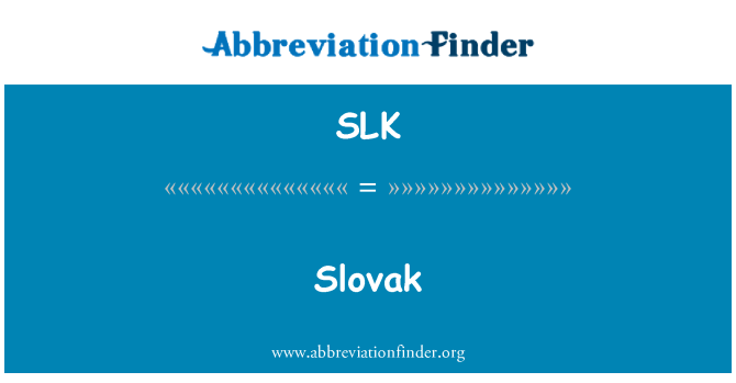 SLK: Slovak