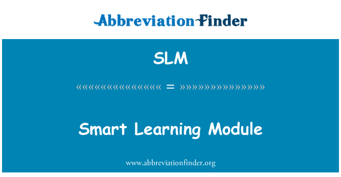 SLM: 스마트 학습 모듈