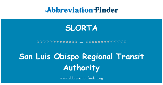 SLORTA: San Luis Obispo transpò rejyon an otorite