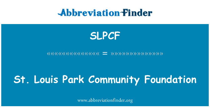 SLPCF: St. Louis Park Komunitní nadace