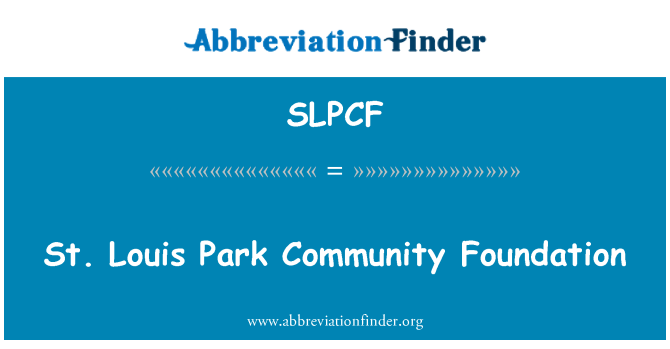 SLPCF: Fundatia de Comunitate St. Louis Park