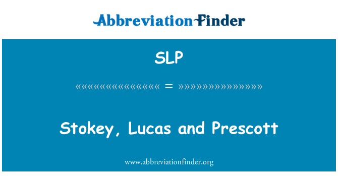 SLP: Stokey, Lucas u Prescott