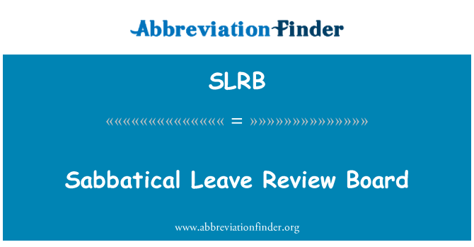 SLRB: Sabbatsår Review Board