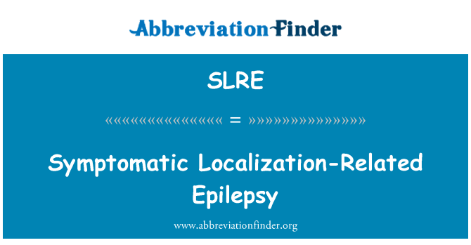 SLRE: रोगसूचक मिर्गी स्थानीयकरण-संबंधी