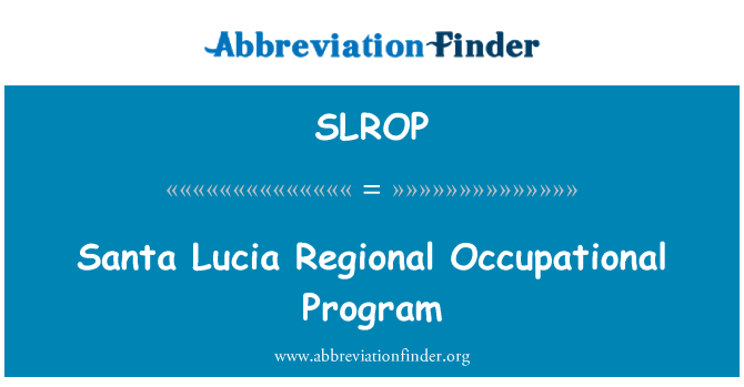 SLROP: Santa Lucia am Arbeitsplatz-Regionalprogramm