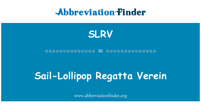 SLRV: Regata de vela-piruleta Verein