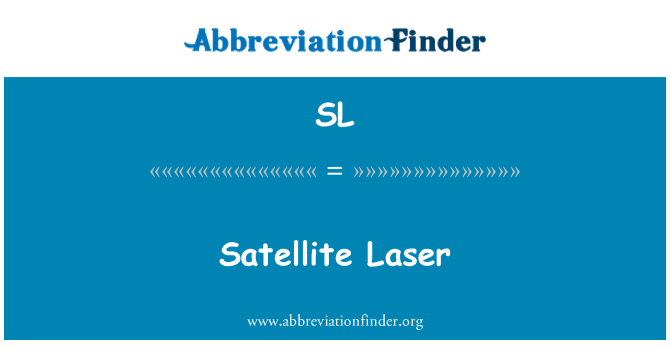 SL: Satelitní Laser