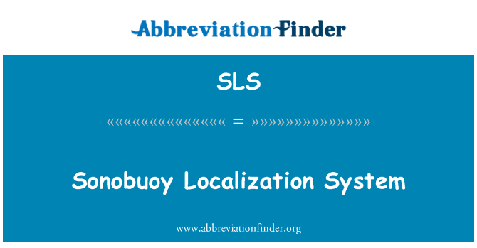 SLS: Sistem penempatan sonobuoy