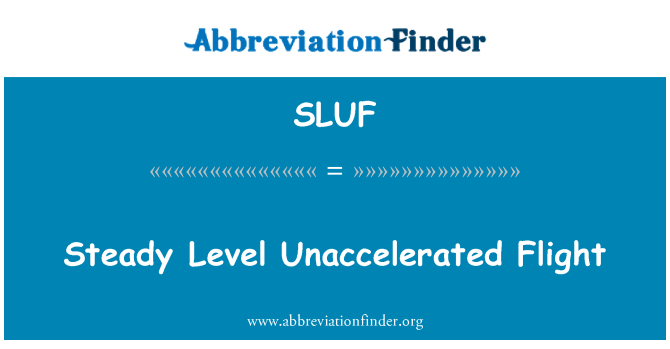 SLUF: مستحکم سطح اناکالراٹید پرواز