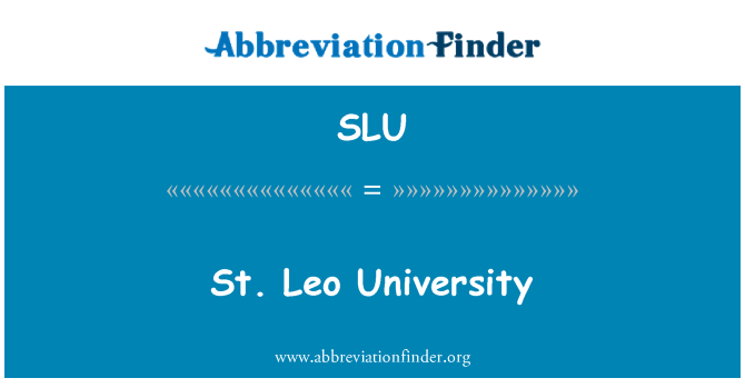 SLU: St. Leo Universitet