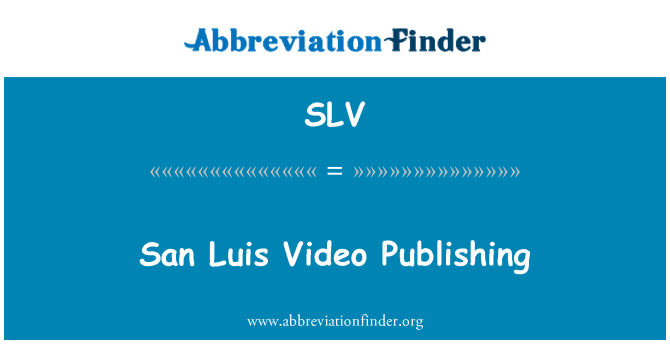 SLV: San Luis Video publicarii