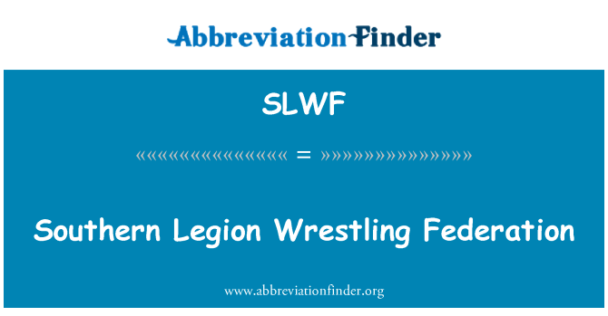 SLWF: Southern Legion Wrestling Federation