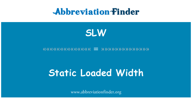 SLW: 靜態載入的寬度