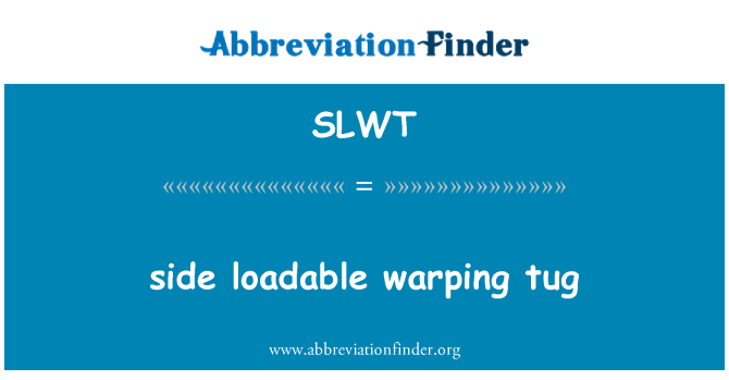 SLWT: rebocador entortando carregáveis do lado