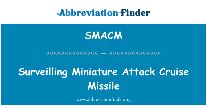 SMACM: تصویرچہ حملے کروز میزائل سرویللانگ