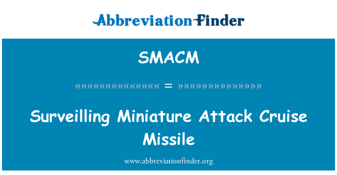 SMACM: Surveilling tipòtrè atak misil de Kwazyè