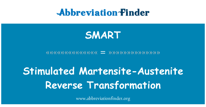 SMART: Martensite-austenita estimulat transformació inversa