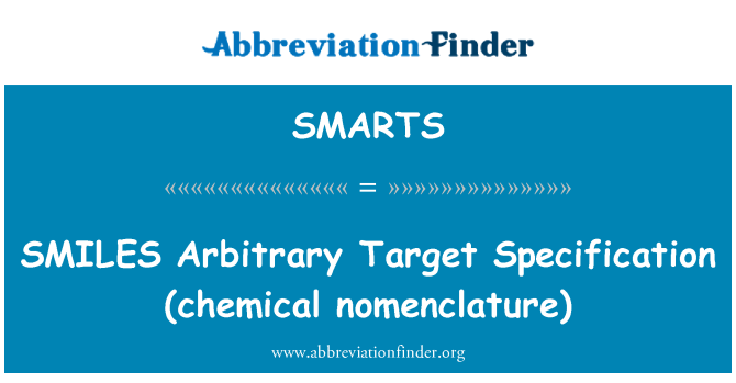 SMARTS: SOURIT abitrè sib Spécification (chimik nomenclature)