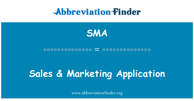 SMA: Vente & zafè aplikasyon