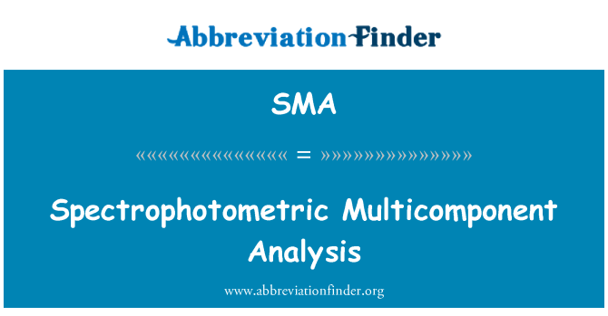 SMA: Análisis espectrofotométrico multicomponente