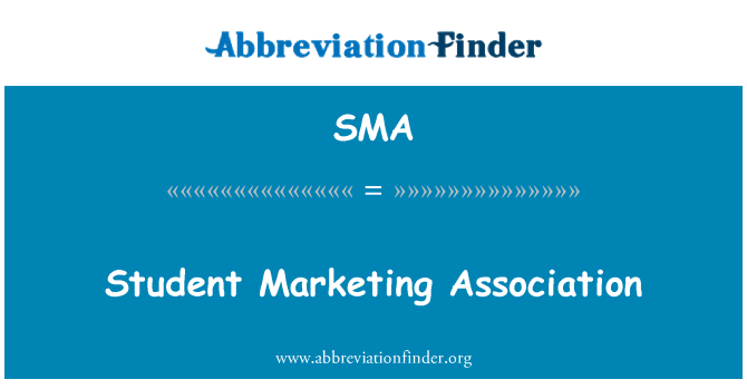 SMA: Študent Marketing Association