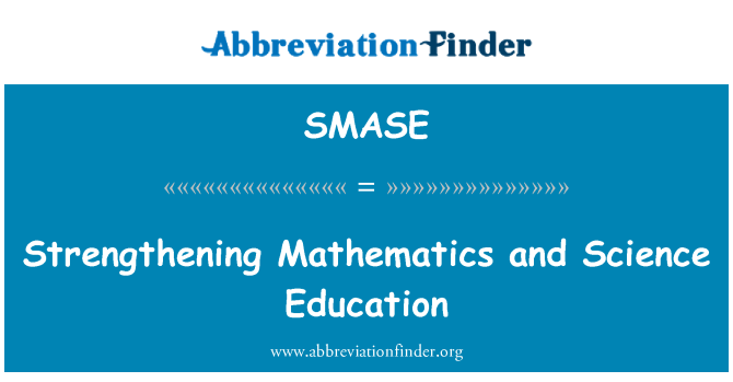 SMASE: Matematika i znanost i obrazovanje