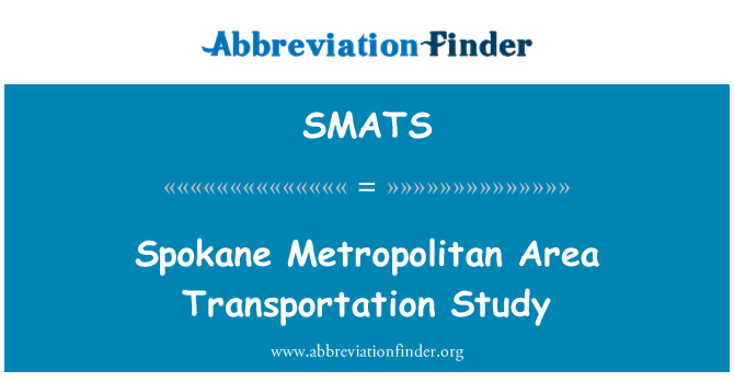 SMATS: Spokane zòn metwopolitèn transpòtasyon etid