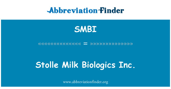 SMBI: Stolle pieno biologijos Inc