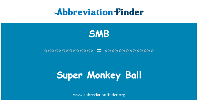 SMB: 超级猴子球