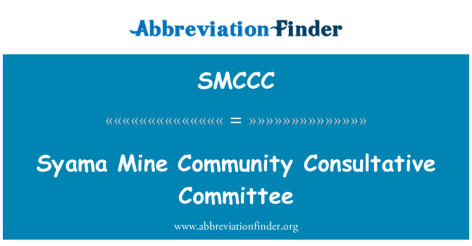 SMCCC: Komite Consultatif kominote Syama min