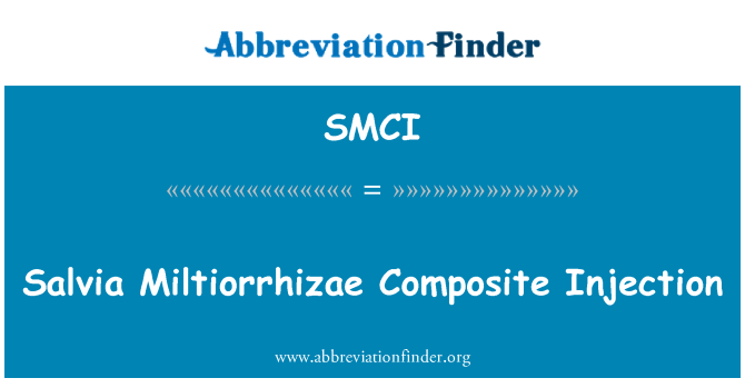 SMCI: מרווה Miltiorrhizae מורכב הזרקה