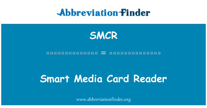 SMCR: Smart Media Card qarrej