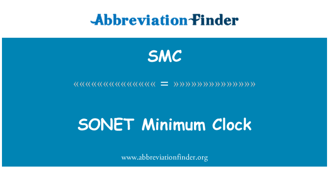SMC: SONET 最小时钟