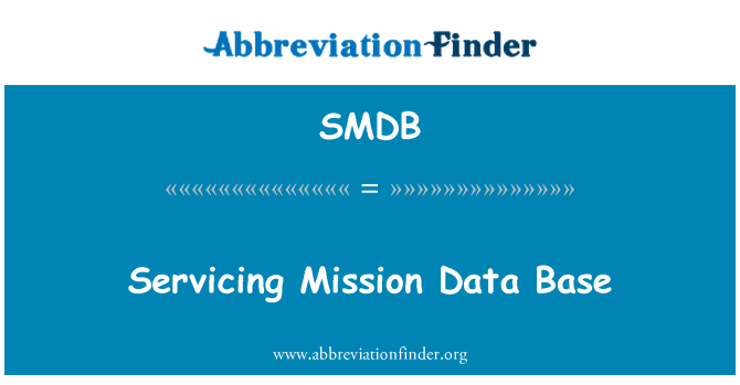 SMDB: 服务任务数据基地