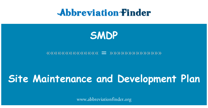 SMDP: Údržba webu a plán rozvoje