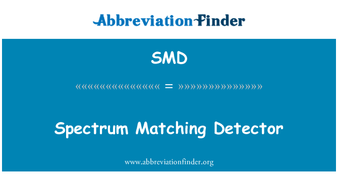 SMD: Detector de correspondência de espectro