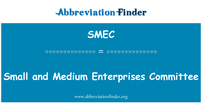 SMEC: Malé a střední podniky výbor