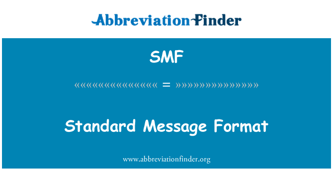 SMF: Fòma mesaj estanda