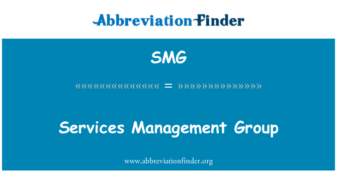 SMG: Services Management Group