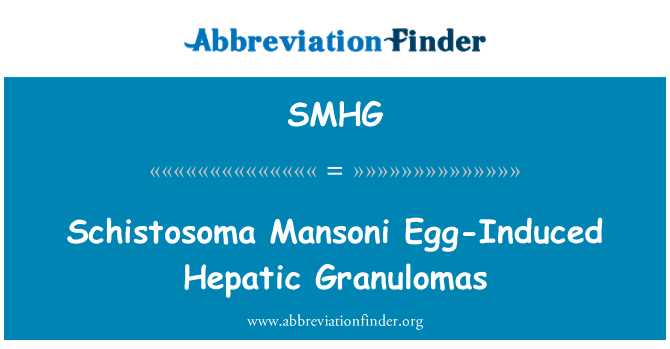 SMHG: Schistosoma Mansoni vajíčko přiměl jaterní granulomy
