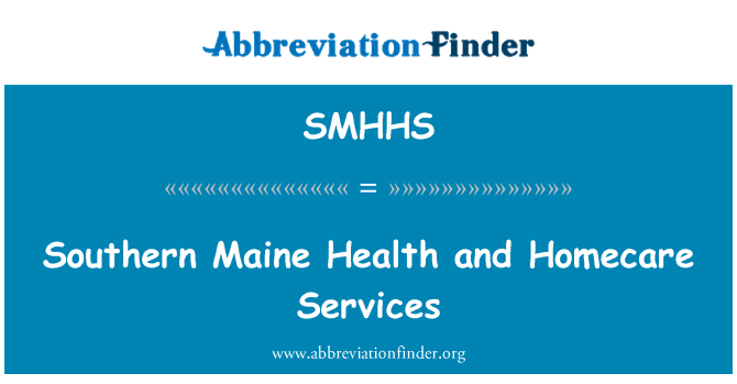 SMHHS: Zòn Sid Maine sante ak sèvis à
