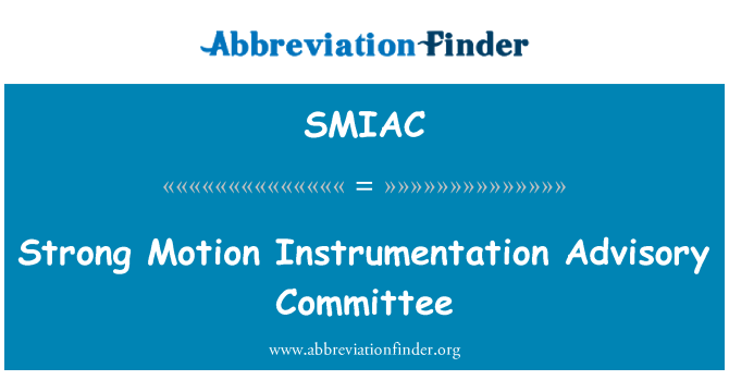 SMIAC: Moviment qawwi strumentazzjoni Kumitat Konsultattiv